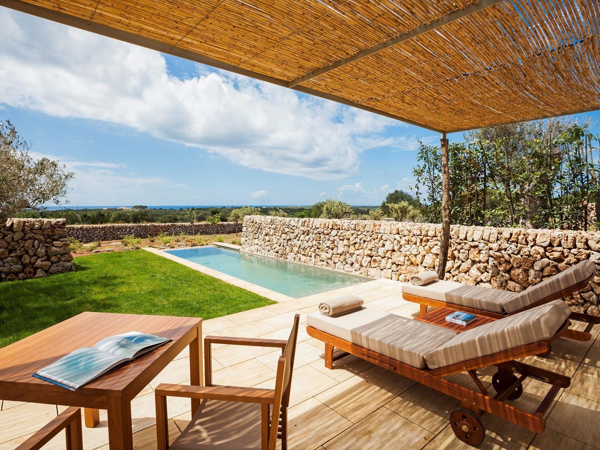 The pool cottage of Hotel Torralbenc, Spain