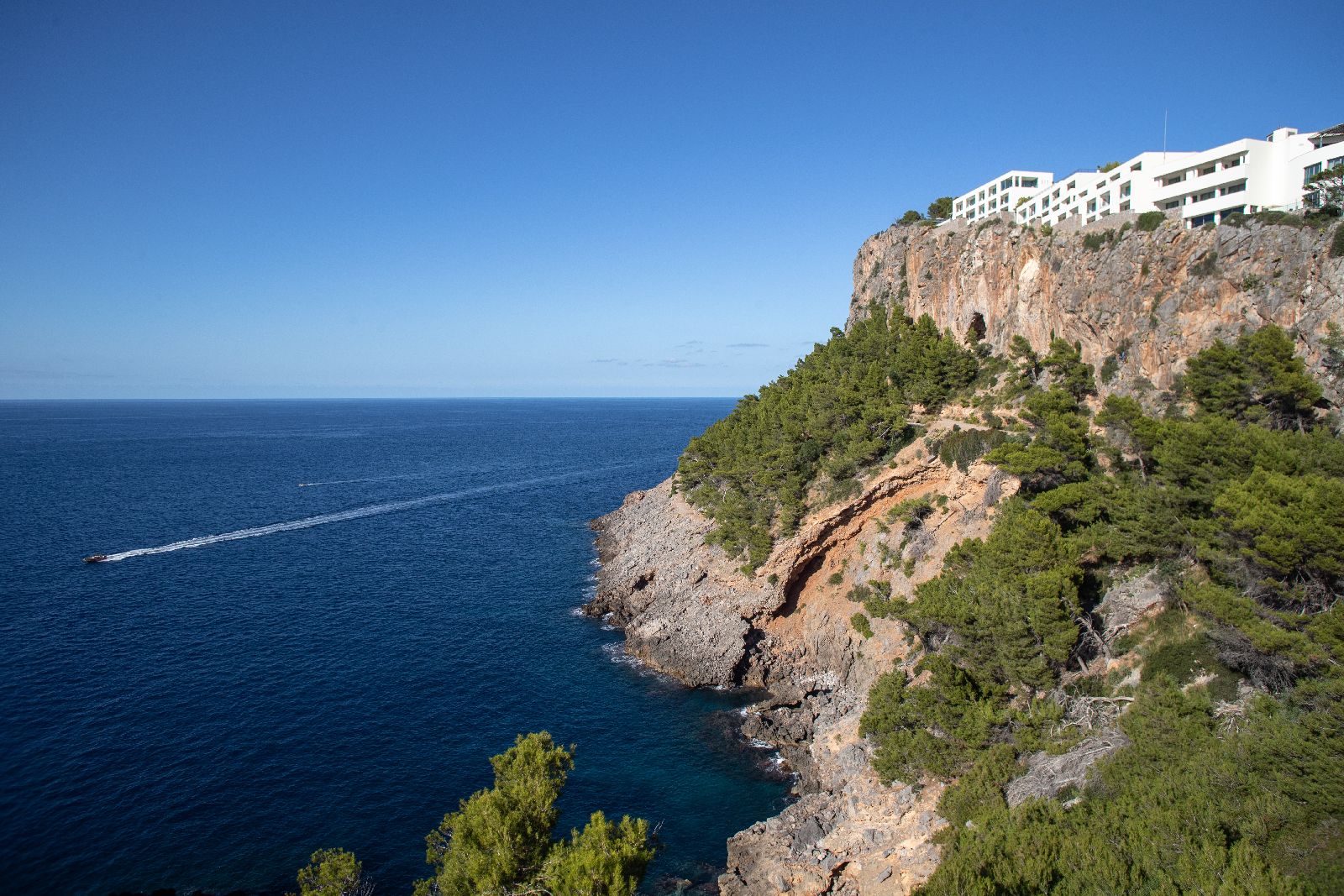 The cliffside Jumeirah Port Soller hotel in Mallorca