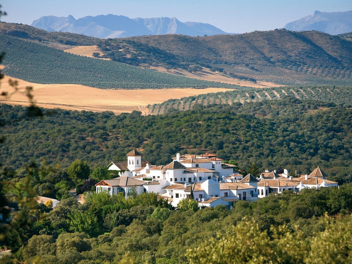 Aerial view of La Bobadilla, Spain