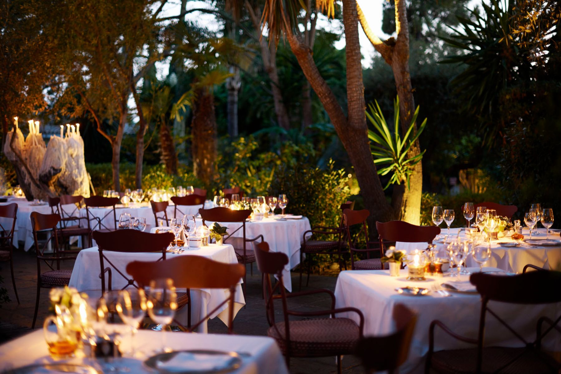 Grill restaurant area at Marbella Club in Spain