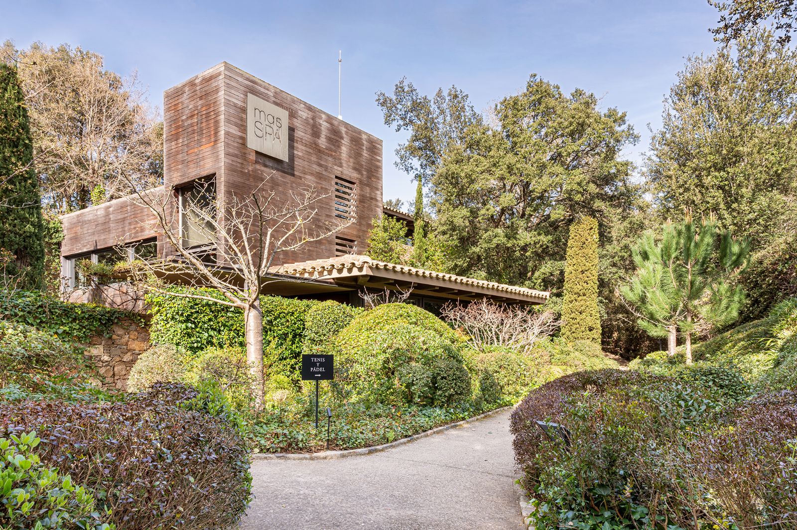 Exterior of the spa at luxury hotel Mas de Torrent in Spain