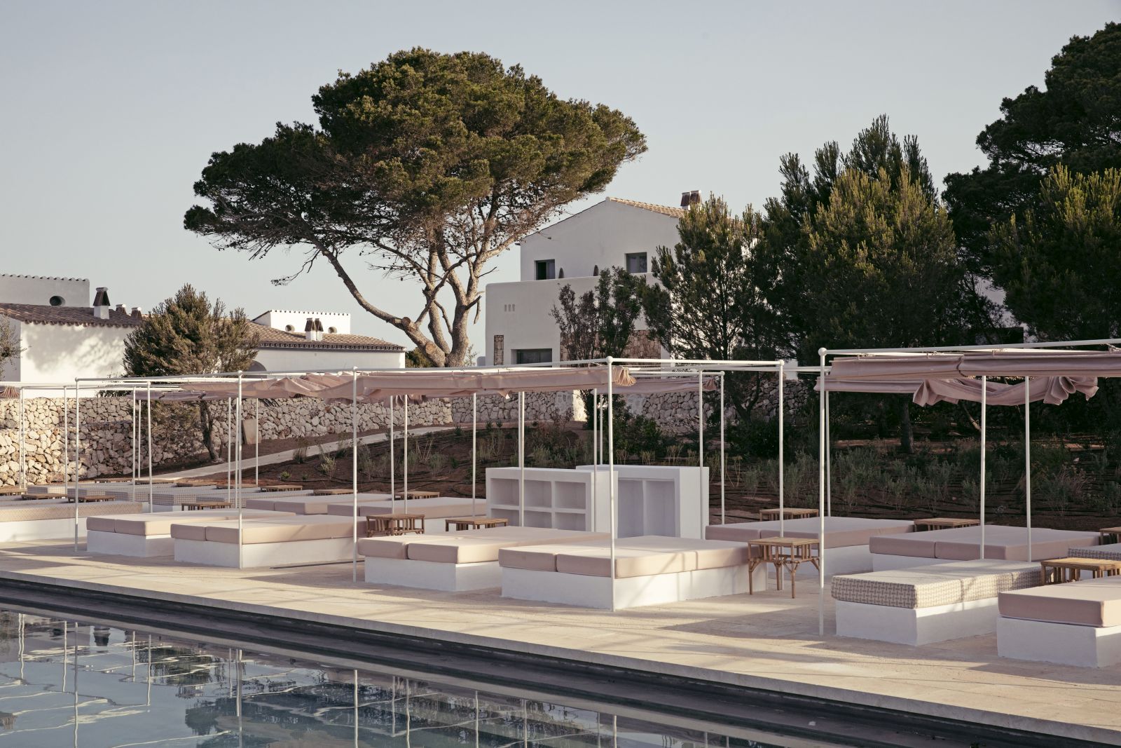 Swimming pool and deck at Menorca Experimental hotel