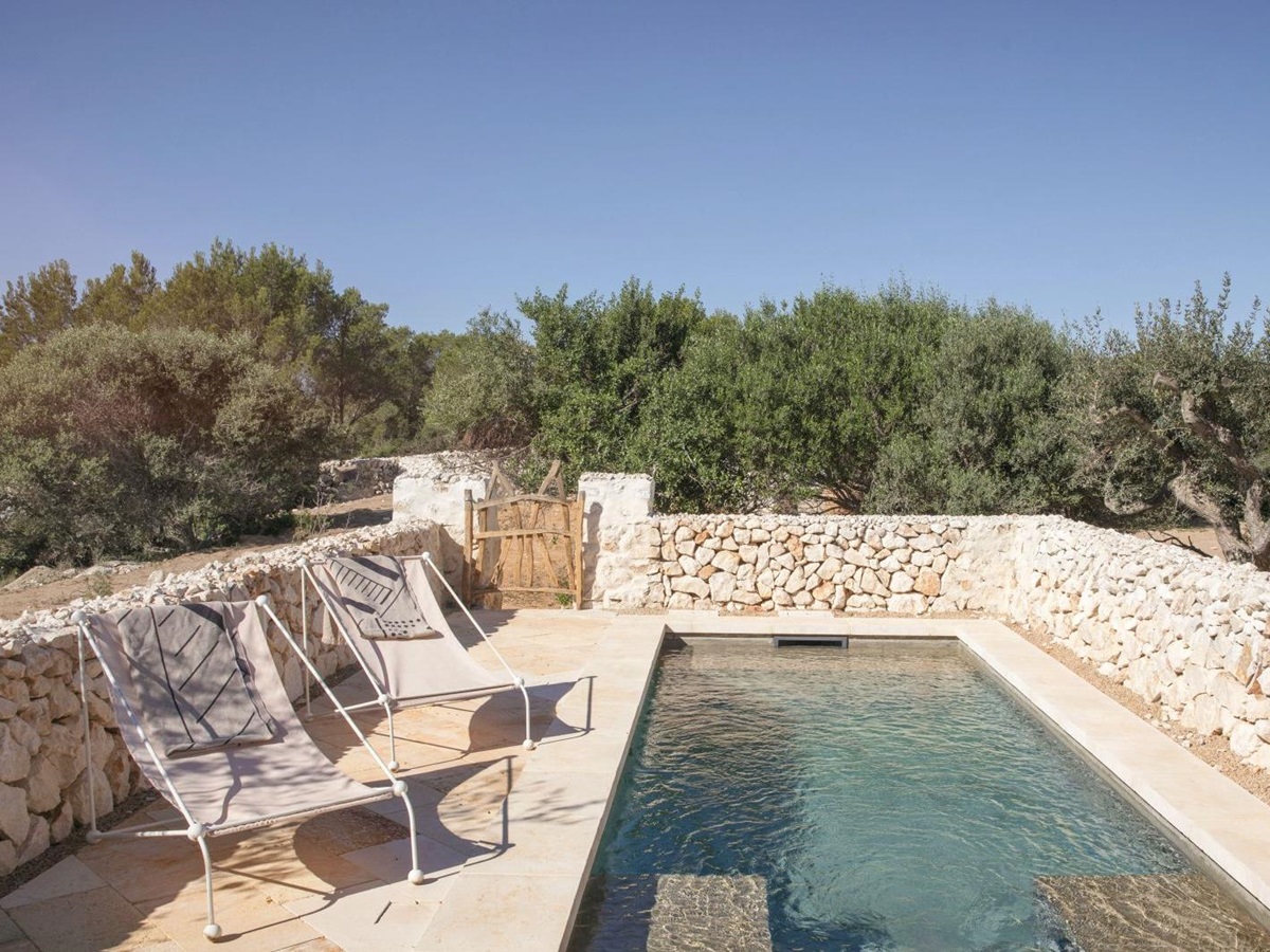 Private plunge pool of a villa at Menorca Experimental hotel