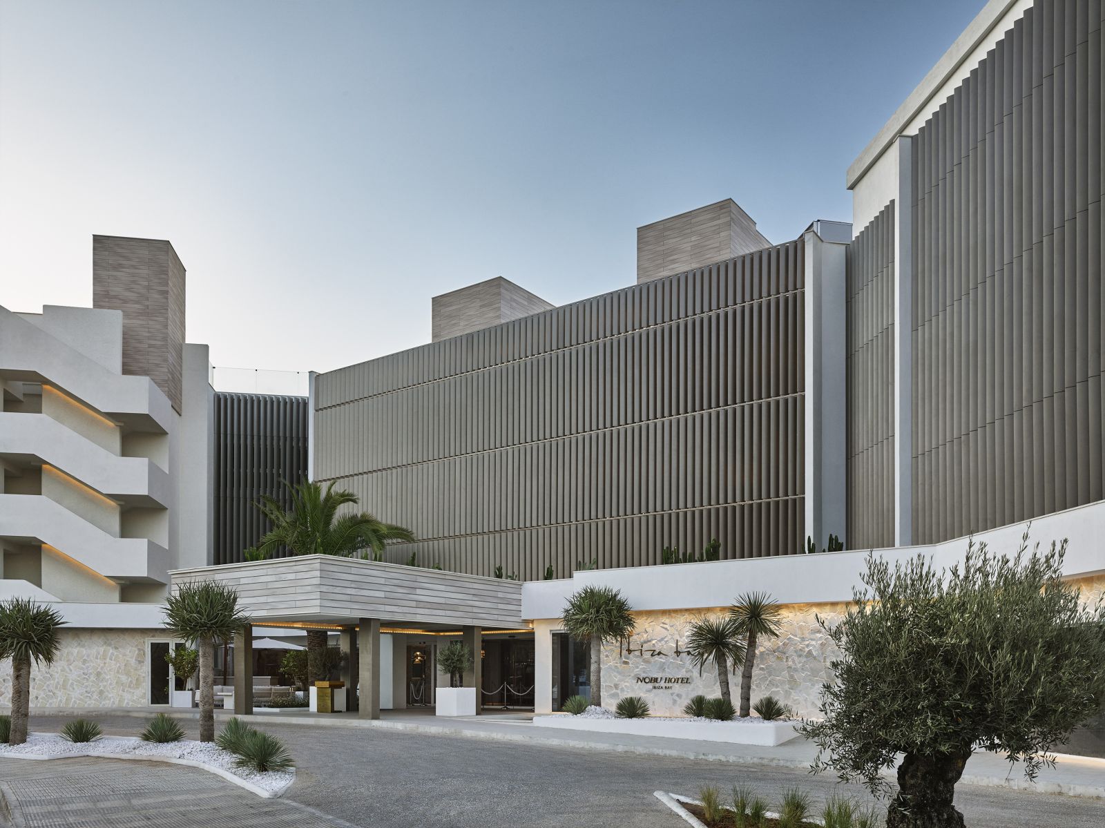 Exterior of luxury hotel Nobu Ibiza