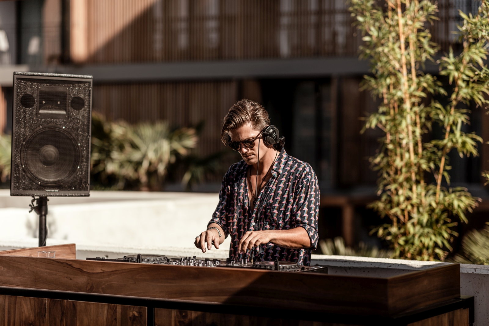 DJ performing at luxury resort OKU Ibiza