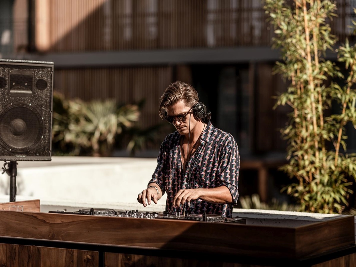 DJ performing at luxury resort OKU Ibiza