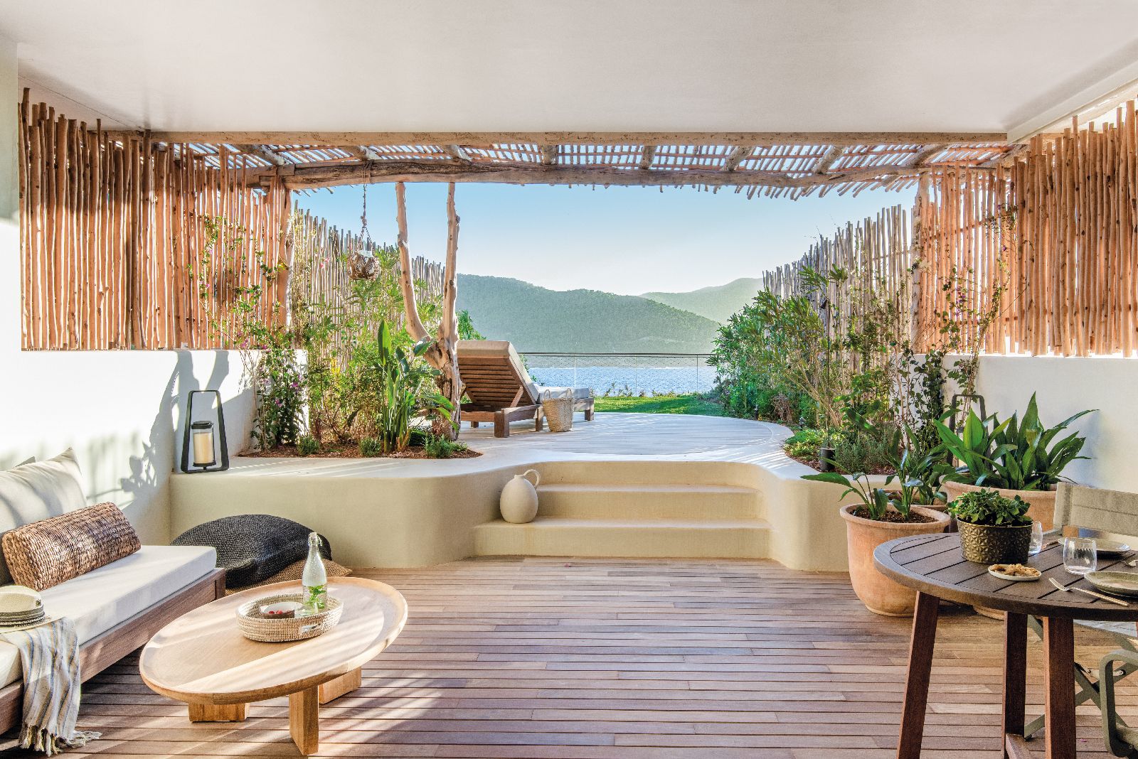 Suite private terrace at the Six Senses Ibiza