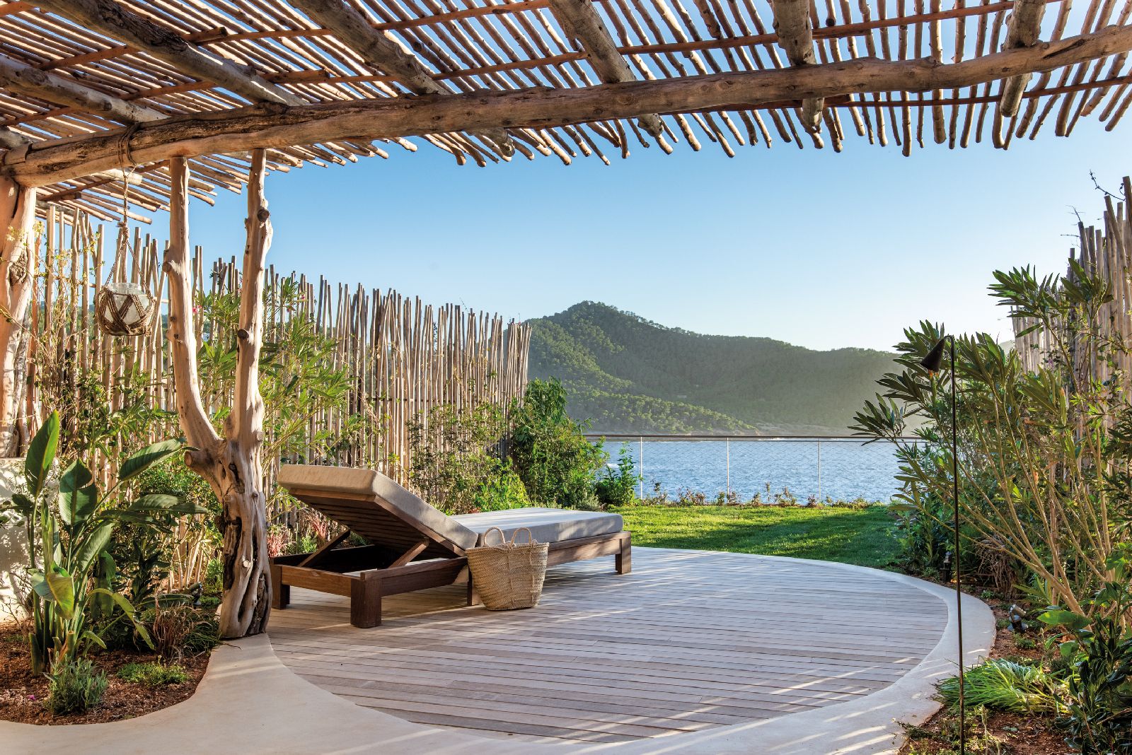 Terrace with sea views at the Six Senses Ibiza