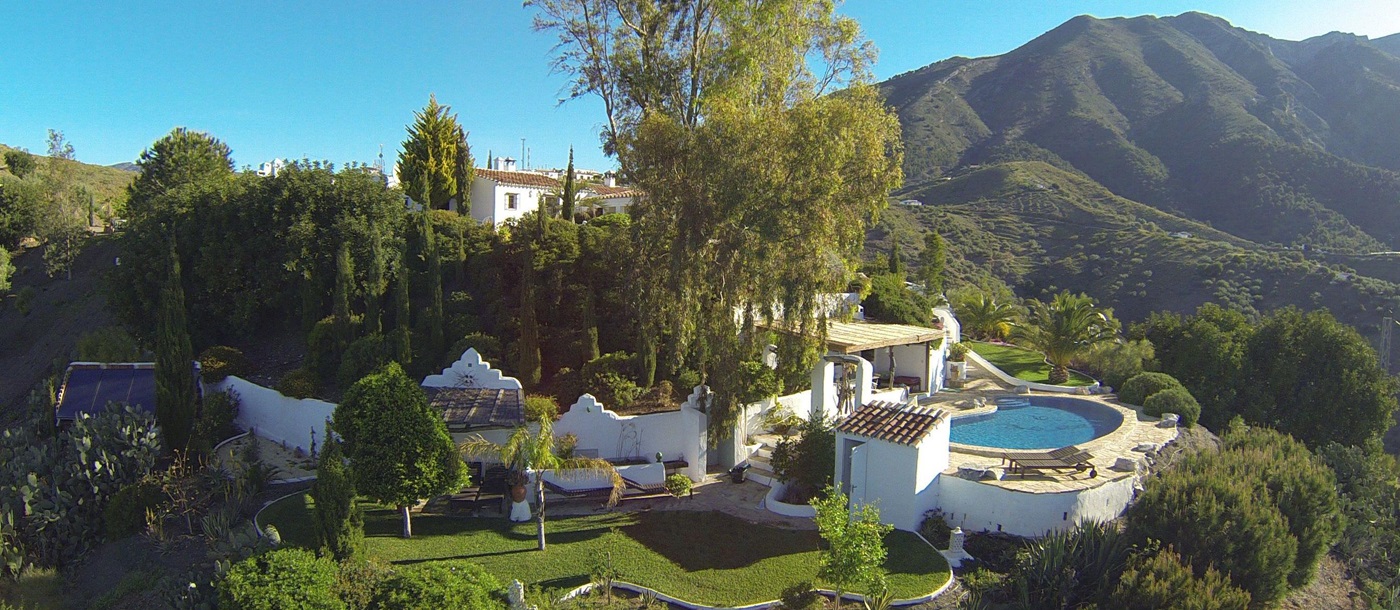 The exteriors and grounds of El Cortijo, Andalucia