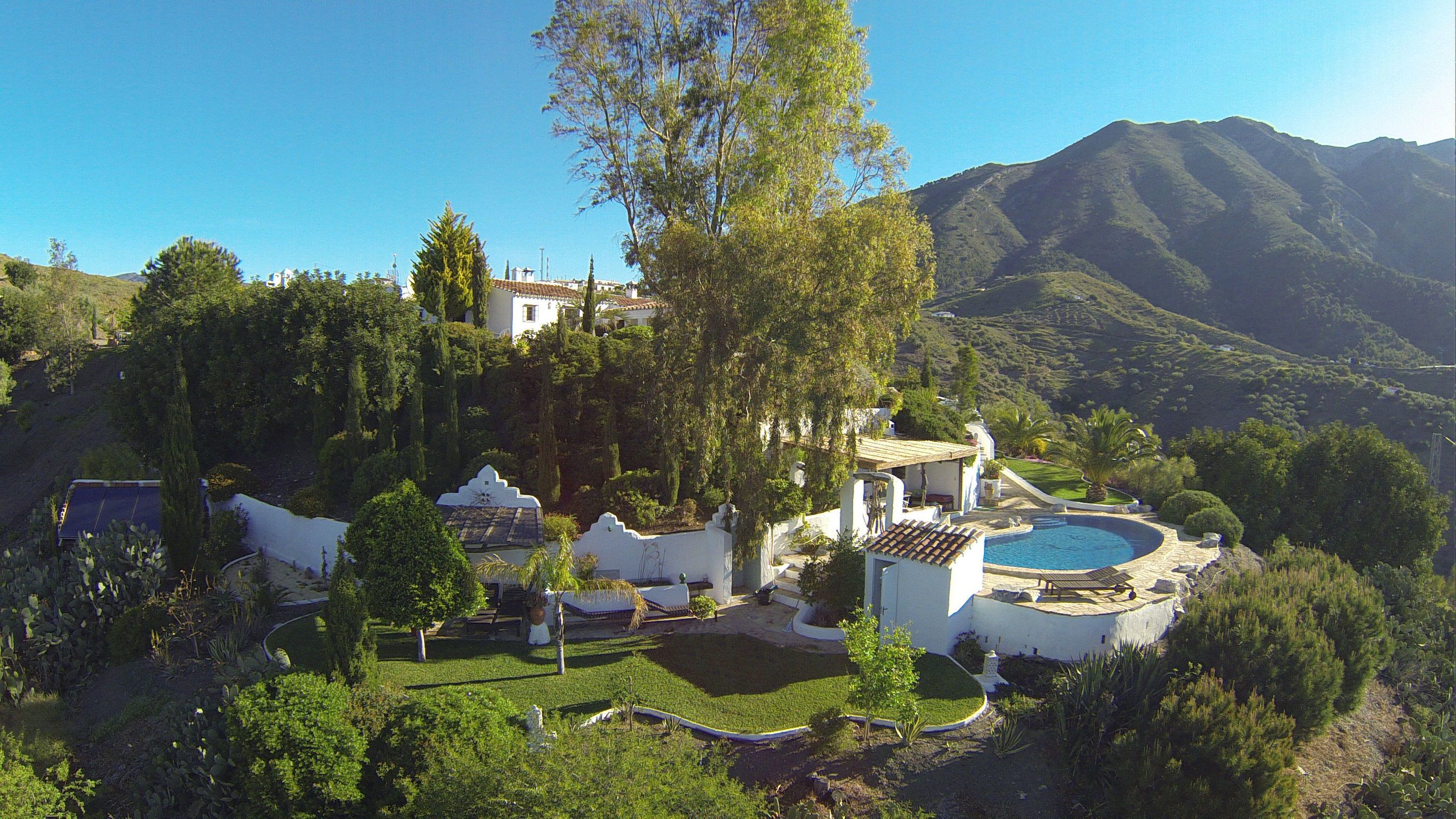 The exteriors and grounds of El Cortijo, Andalucia