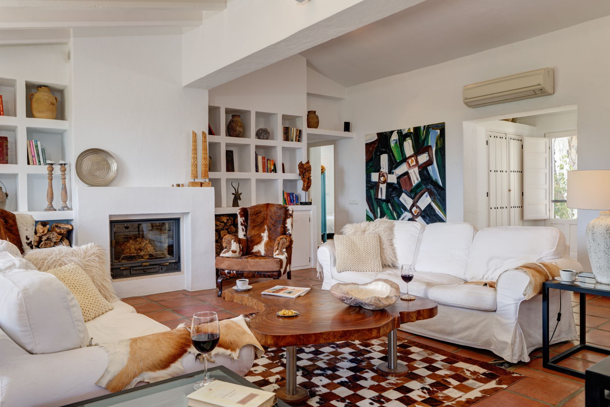 Living room at El Refugio