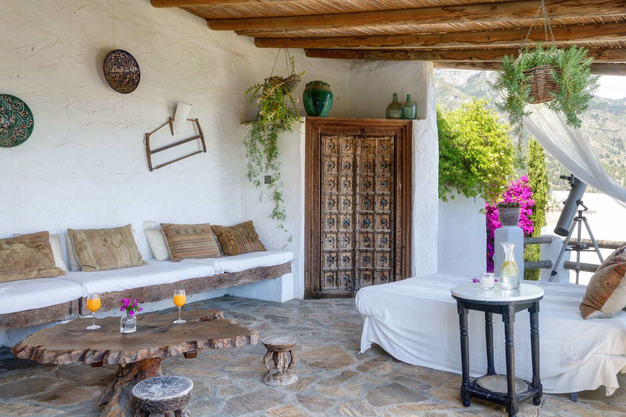 Outdoor seating at El Refugio
