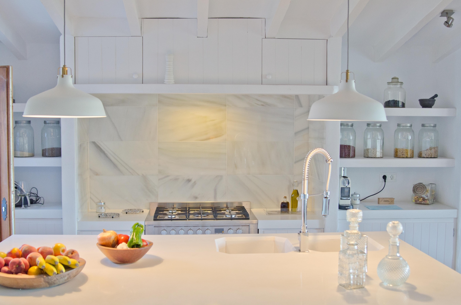 Fully-equipped kitchen at Andalucian luxury villa El Refugio