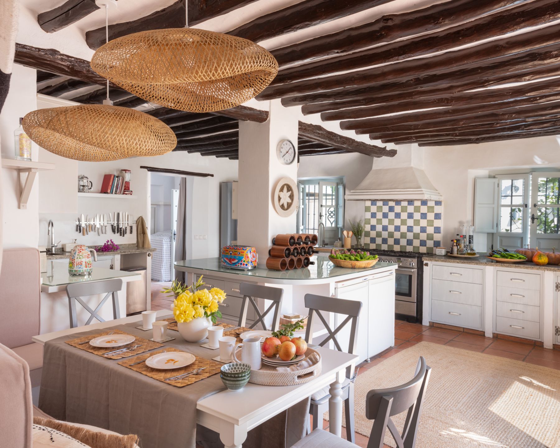 Kitchen at Finca Flores, Andalucia