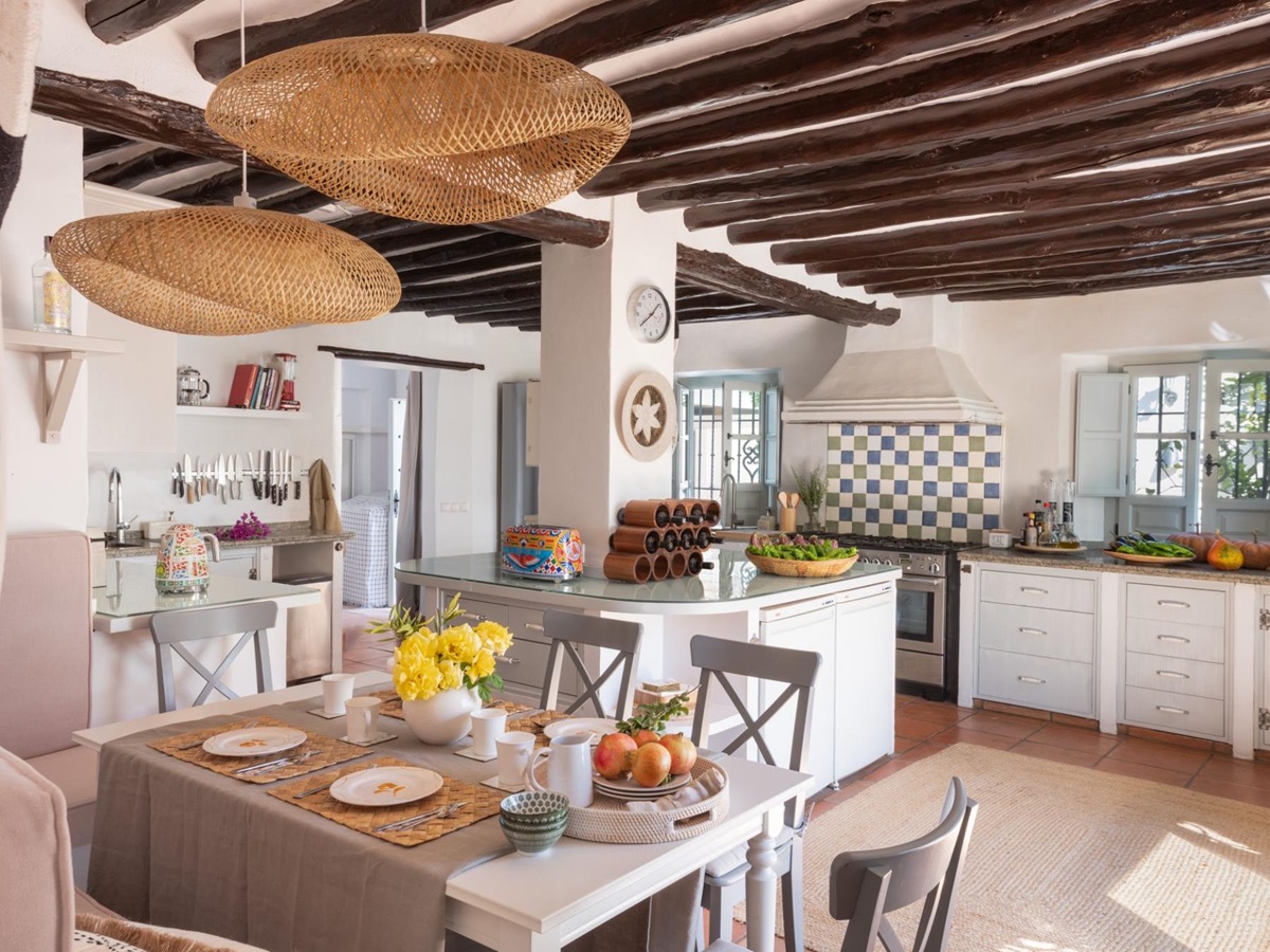 Kitchen at Finca Flores, Andalucia