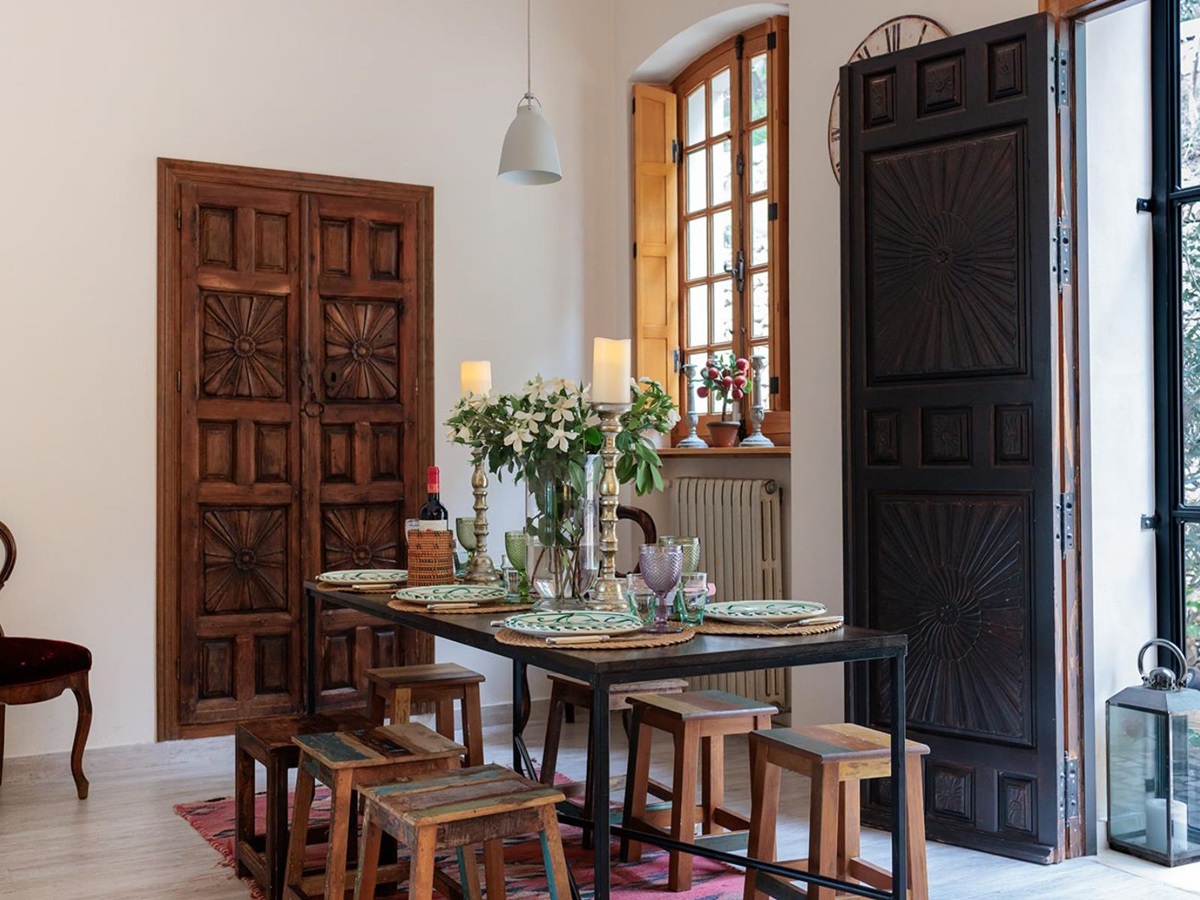 Dining room at Finca Jardin Bonito, Andalucia