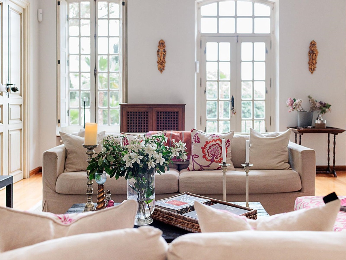 Living room at Finca Jardin Bonito, Andalucia