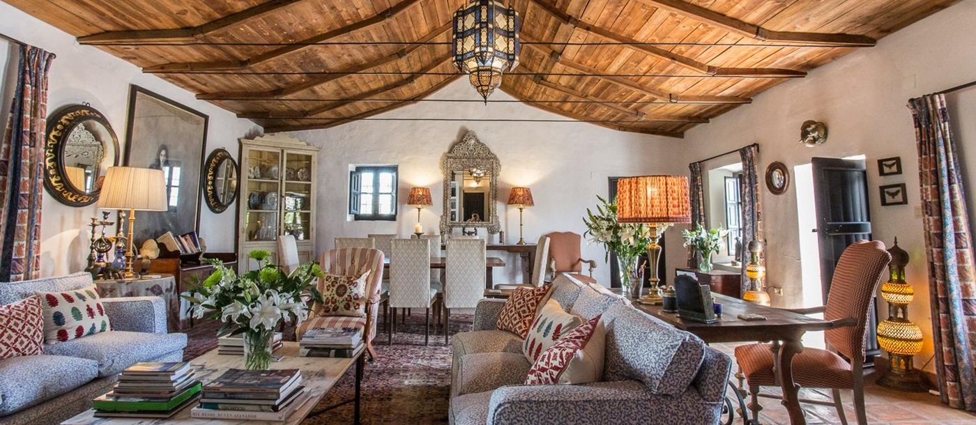 the living room at finca torillo