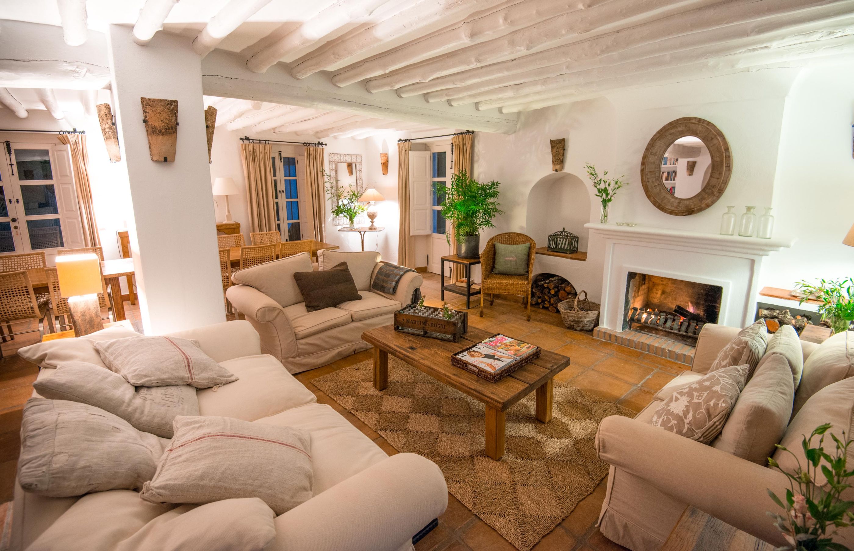 The living room of La Huerta El Noque, Andalucia