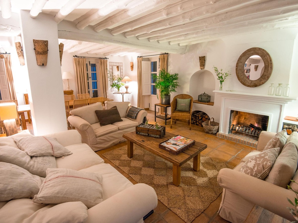 The living room of La Huerta El Noque, Andalucia