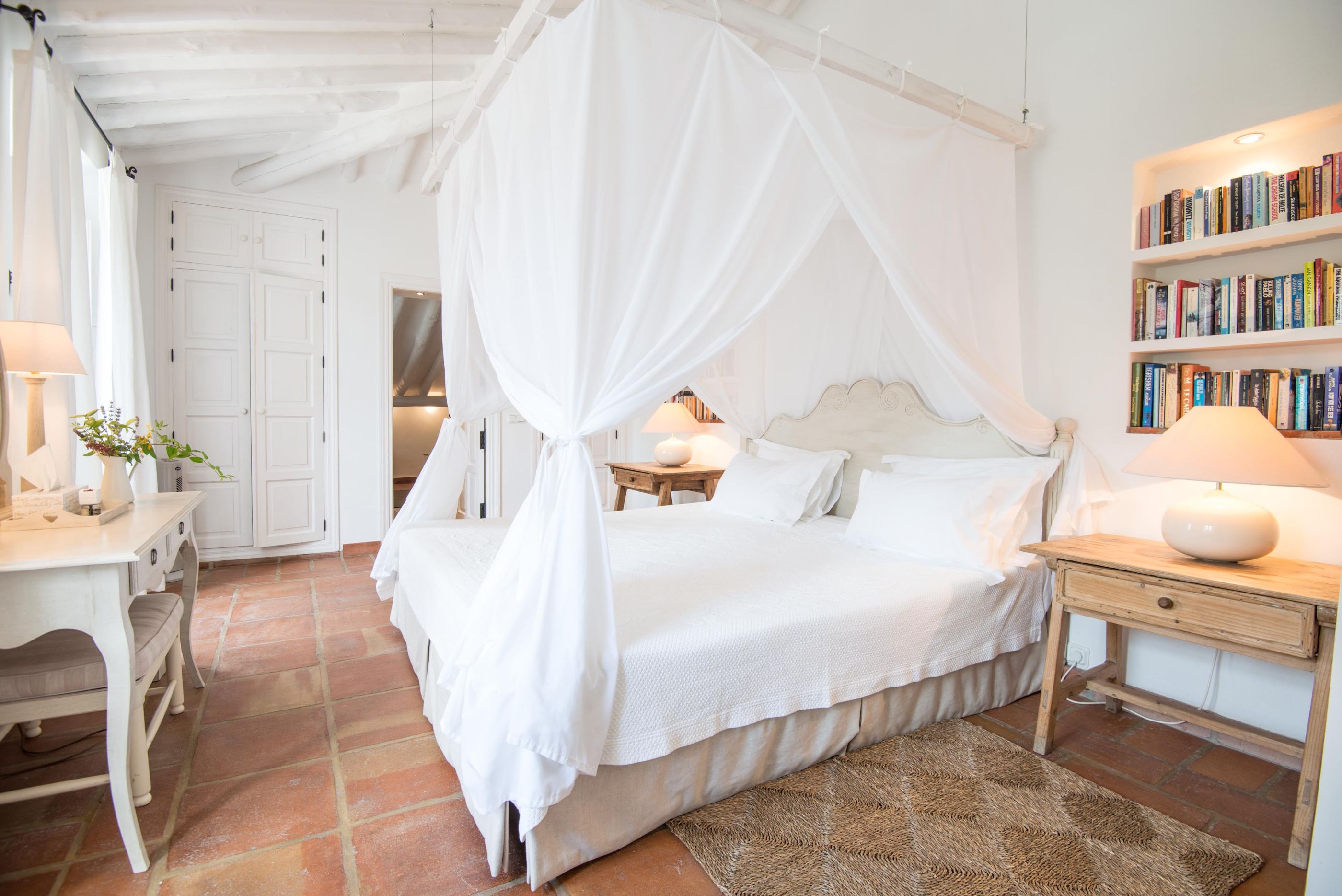A double bedroom in La Huerta El Noque, Andalucia