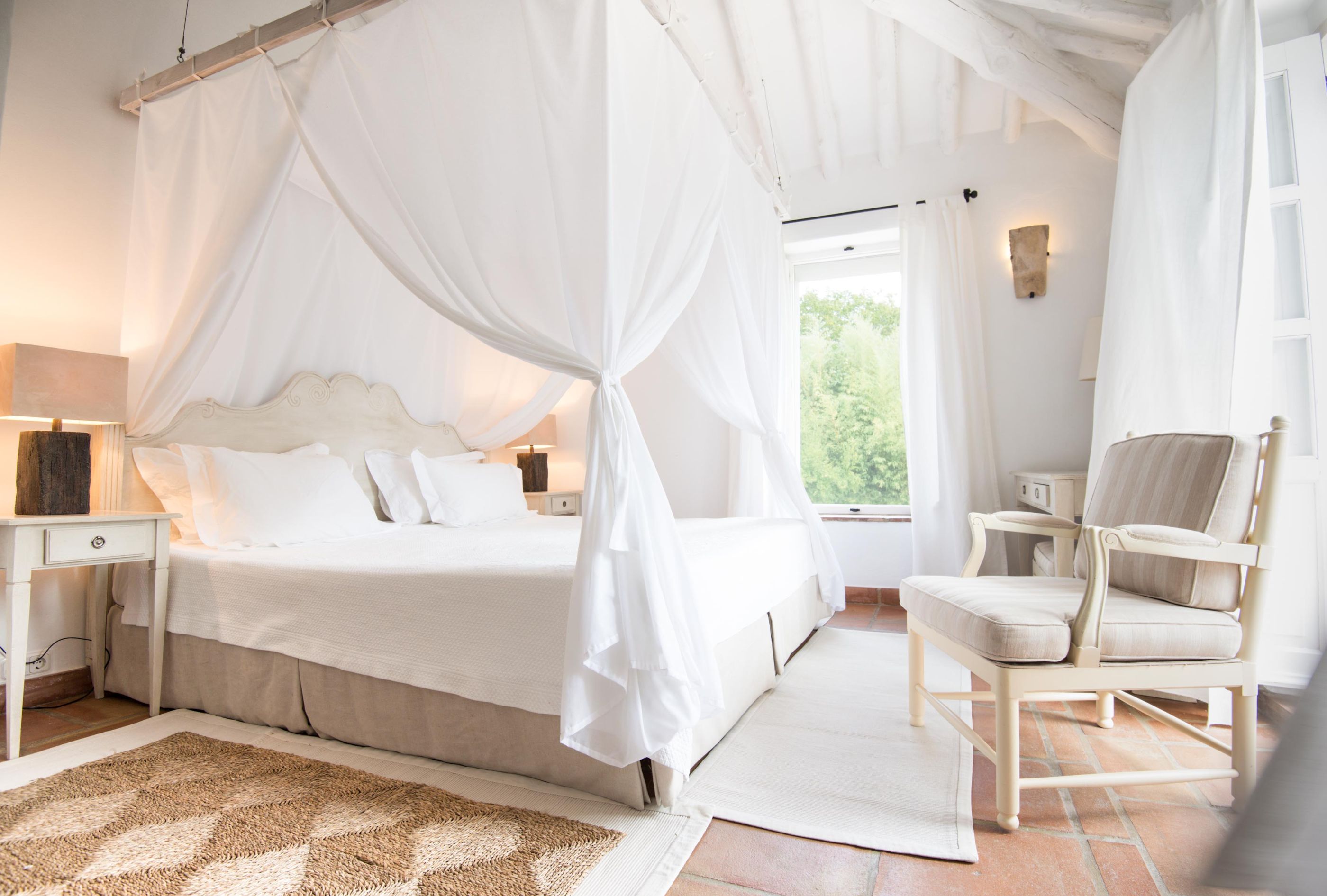 A double bedroom in La Huerta El Noque, Andalucia