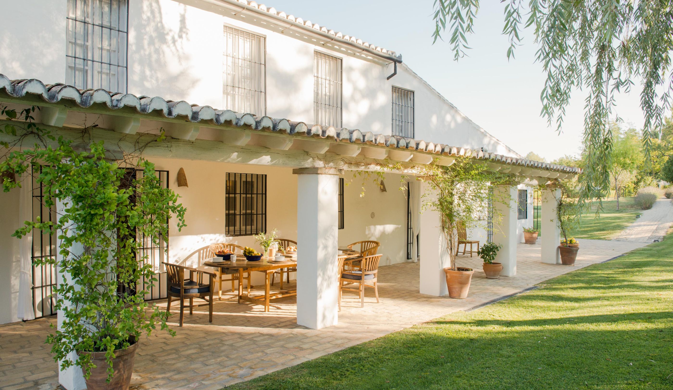 Outdoor seating area of La Huerta El Noque, Andalucia
