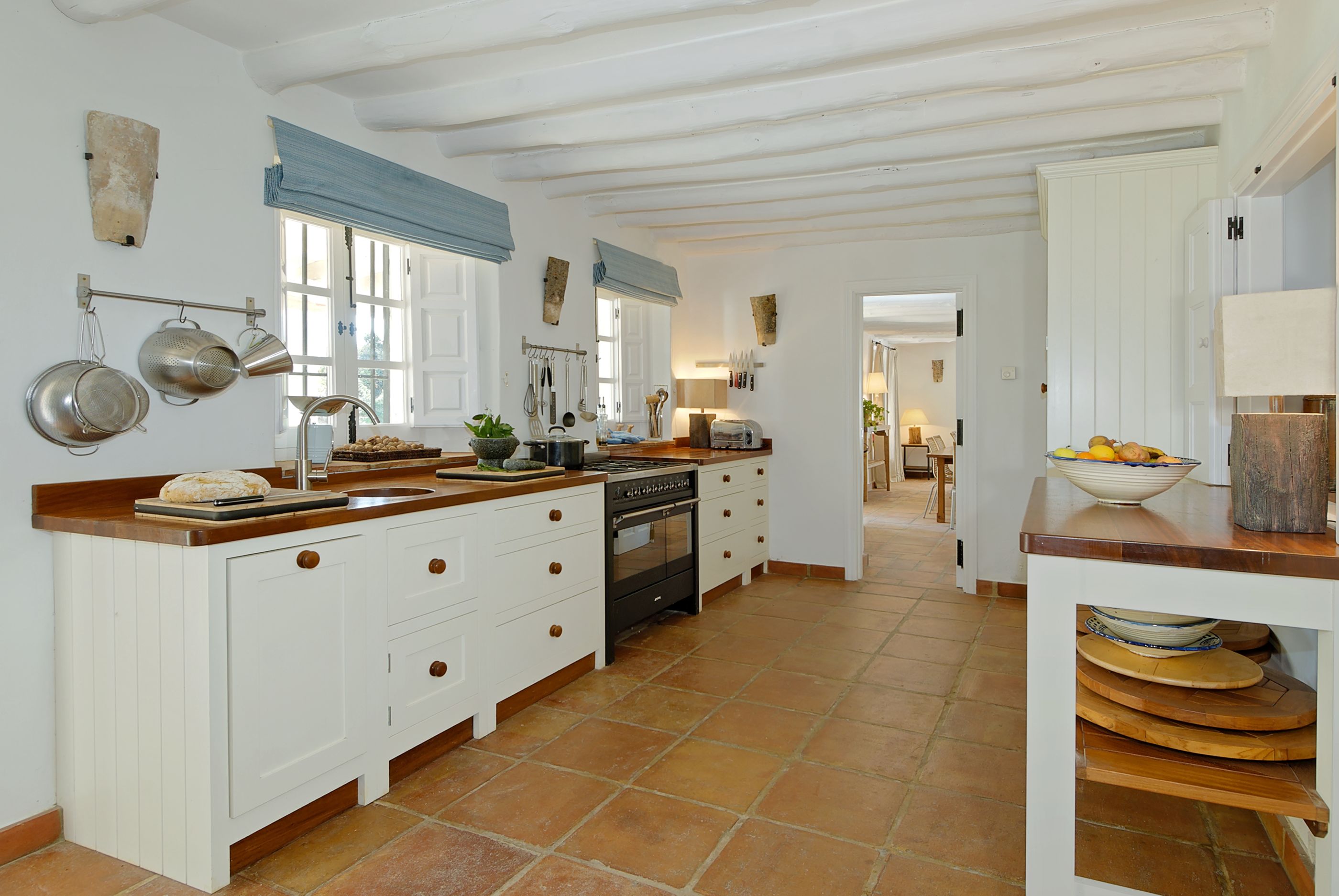 The kitchen of La Huerta El Noque, Andalucia