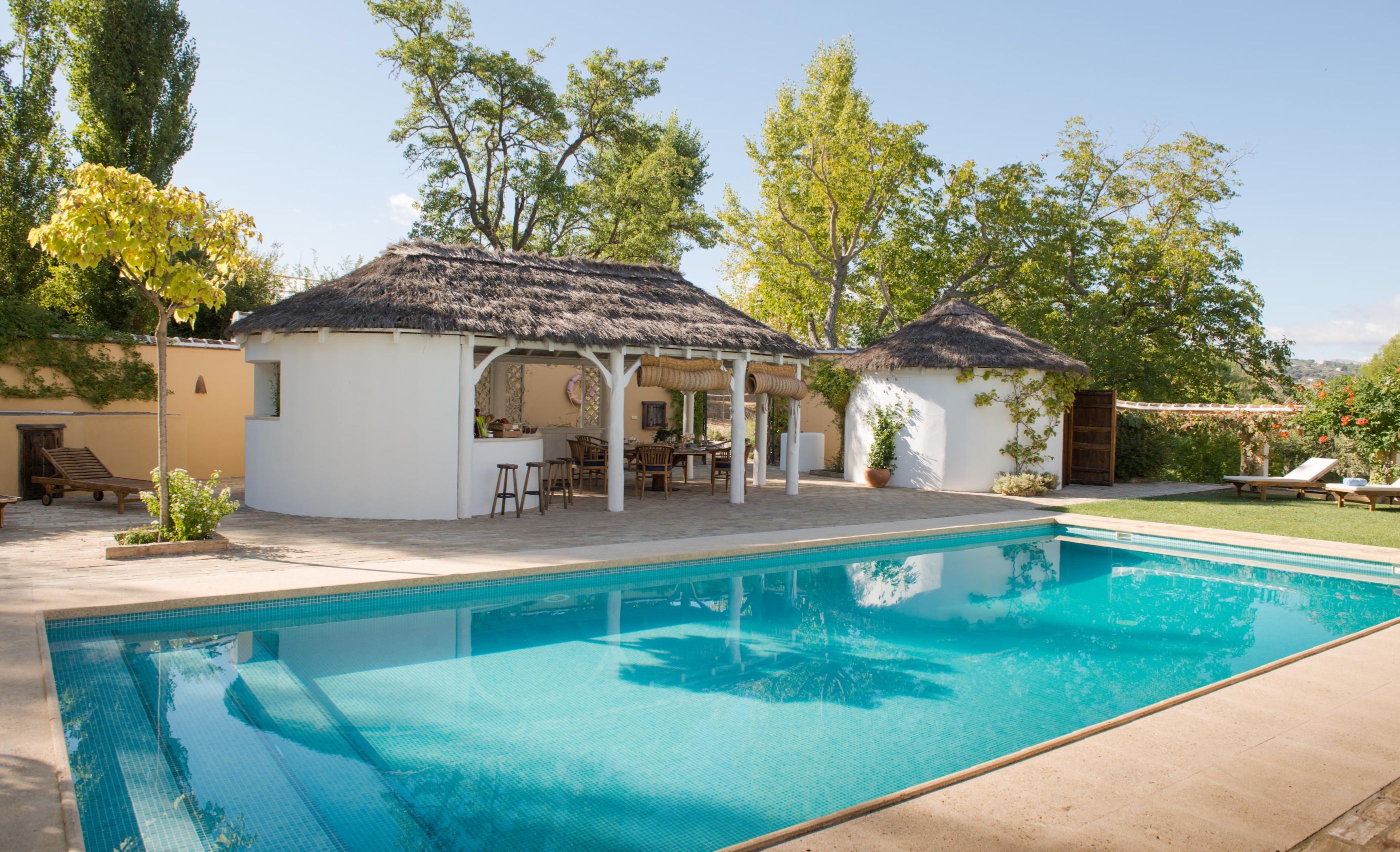 The swimming pool and summer house of La Huerta El Noque, Andalucia