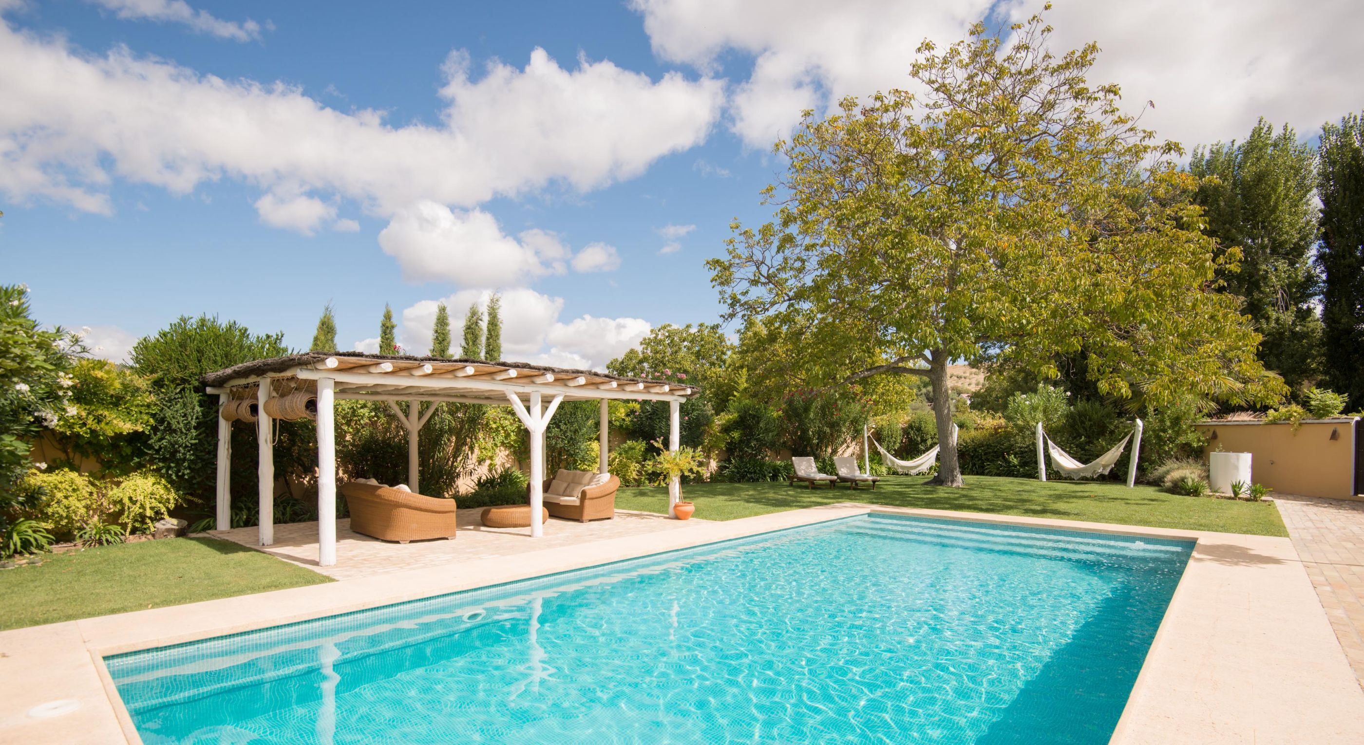The swimming pool of La Huerta El Noque, Andalucia