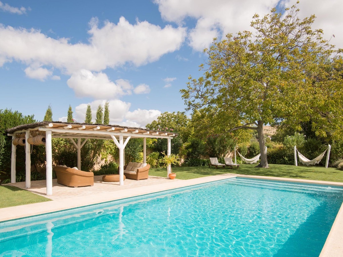 The swimming pool of La Huerta El Noque, Andalucia