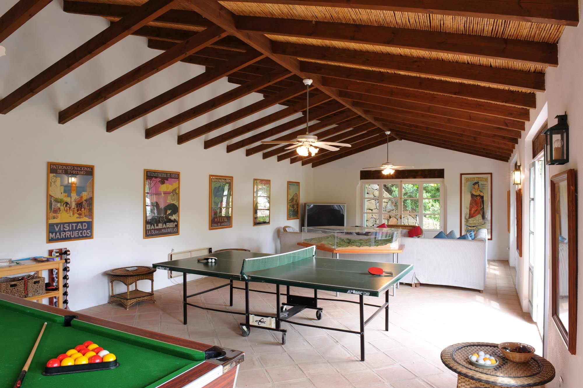 Games room in Tramores Estate, Andalucia