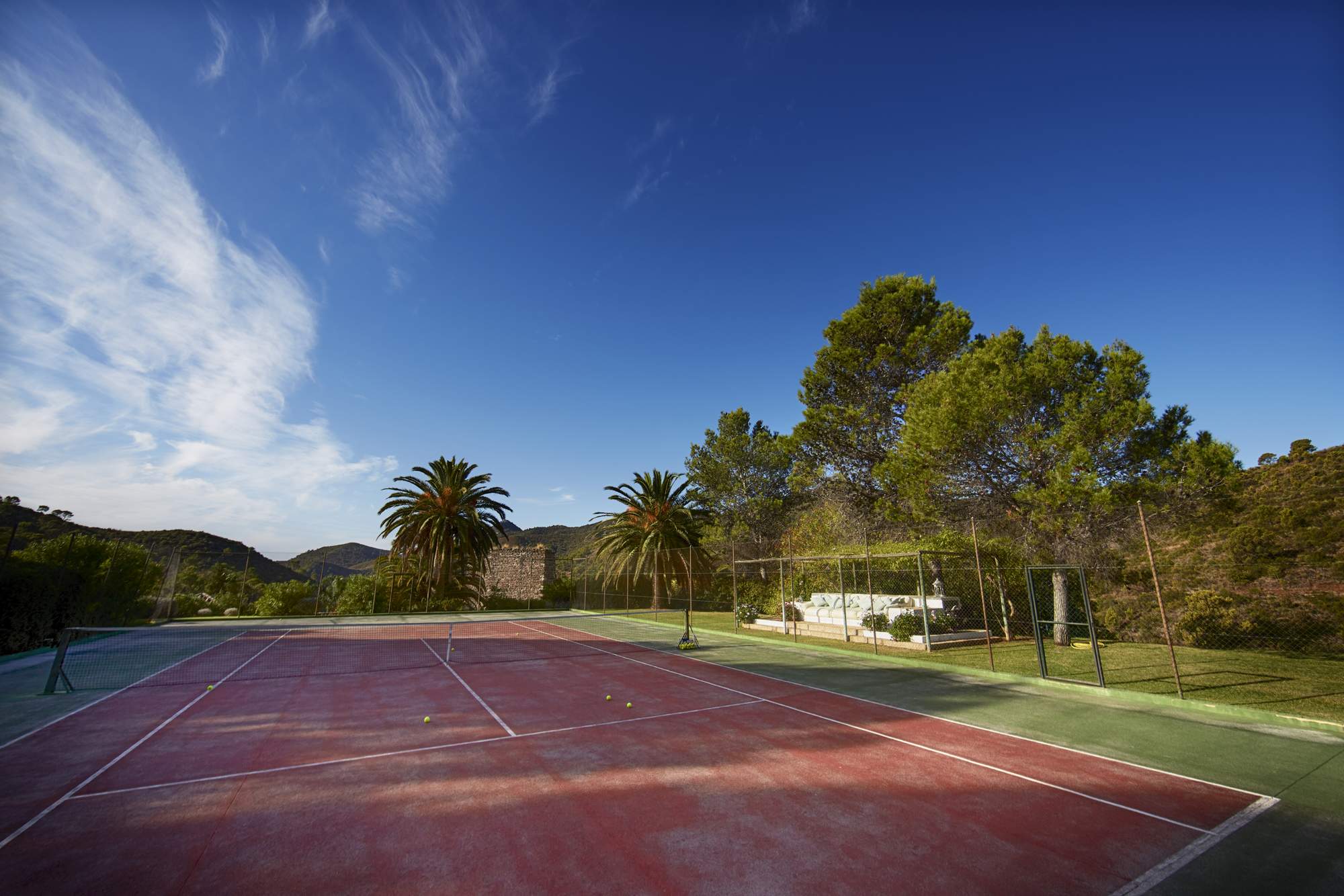 Tennis court at Tramores Estate, Andalucia