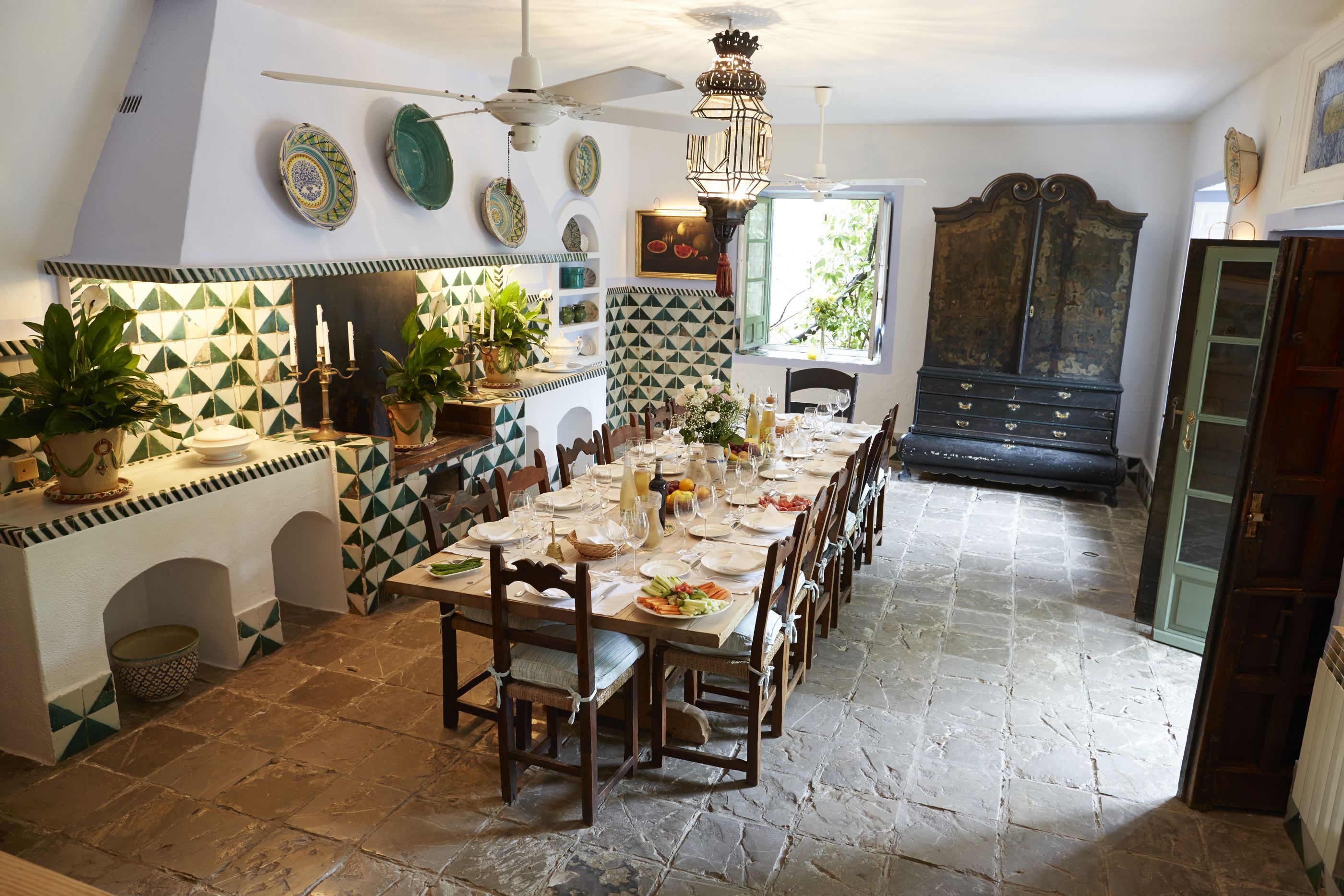 The kitchen of Tramores Estate, Andalucia