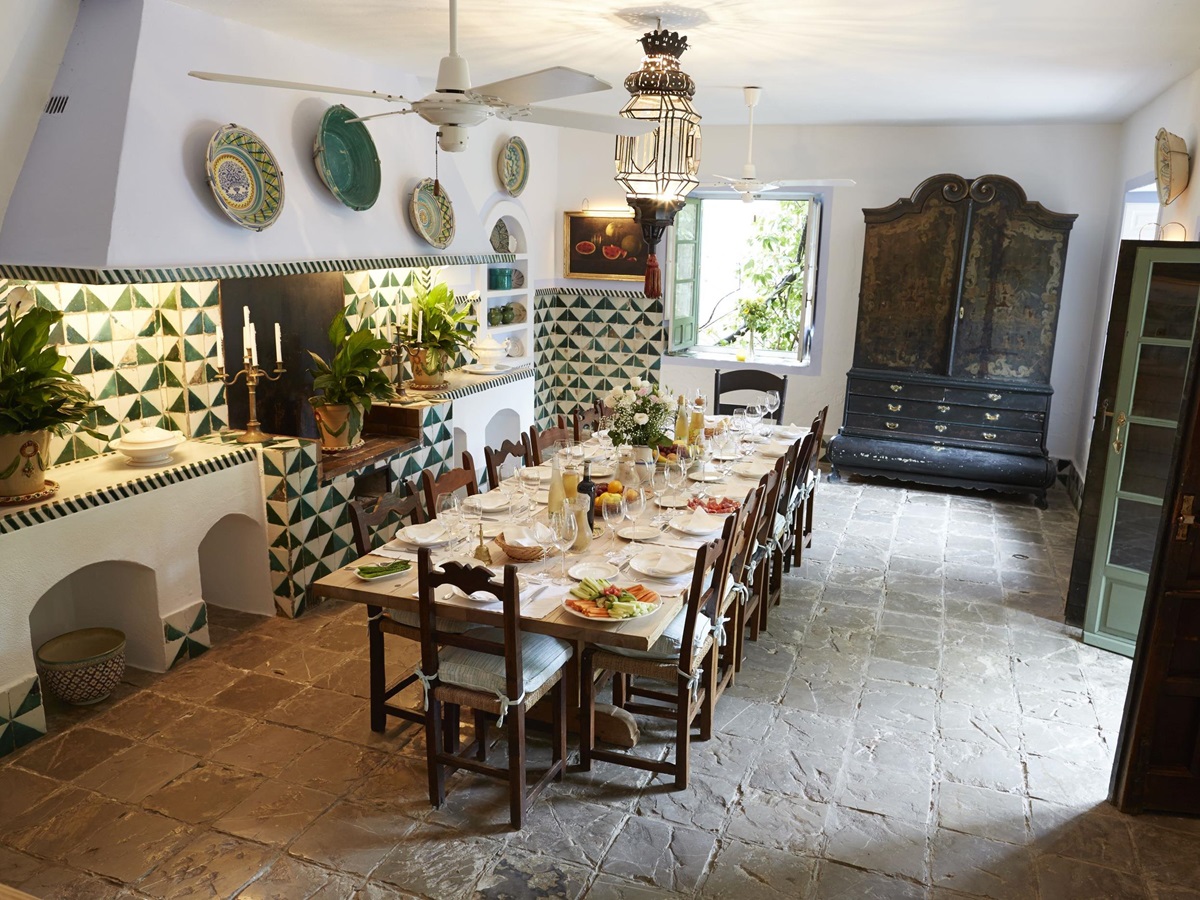 The kitchen of Tramores Estate, Andalucia