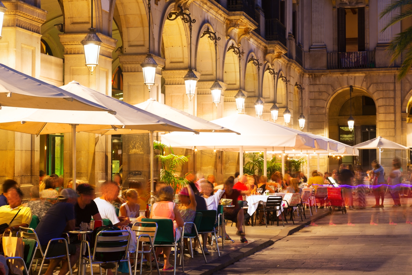 Street scene in Barcelona, Spain