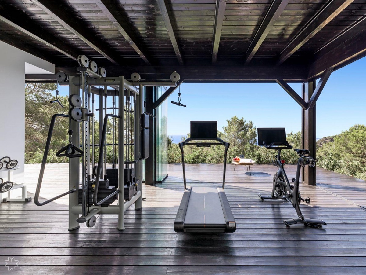 Gym at Can Nemo in Ibiza