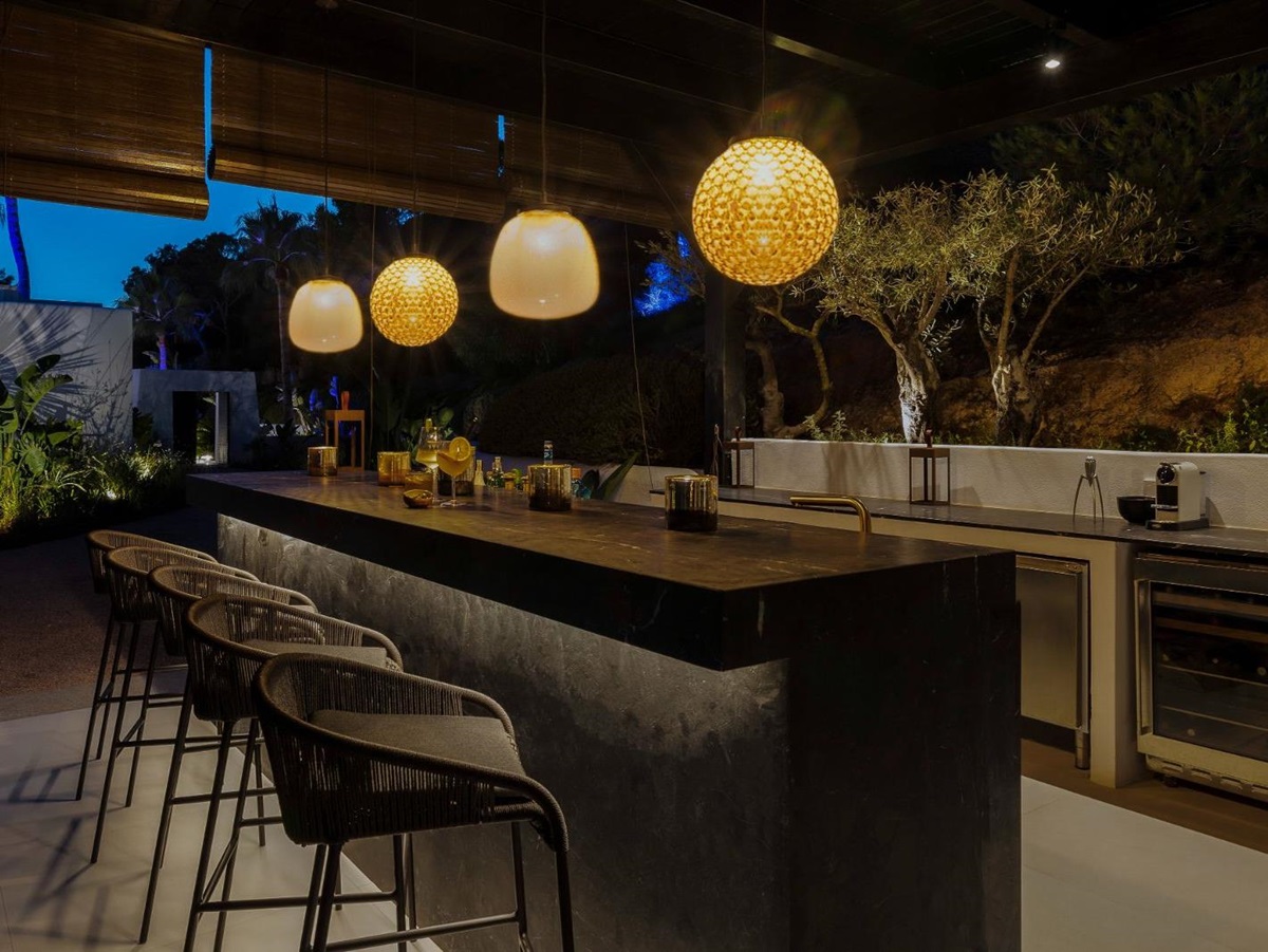 Outdoor Bar at Can Nemo in Ibiza