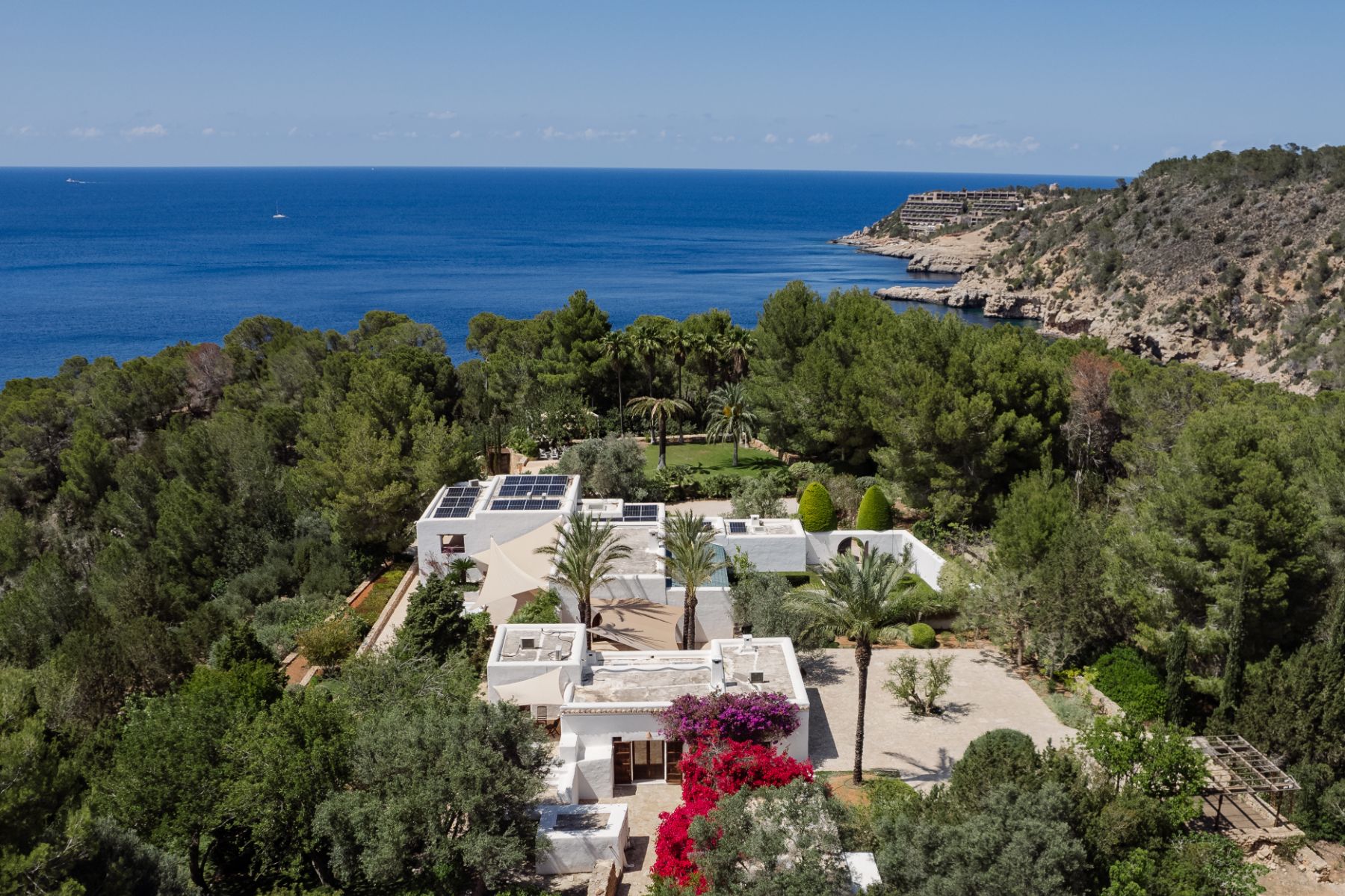 Aerial view of Casa Sabena, Ibiza
