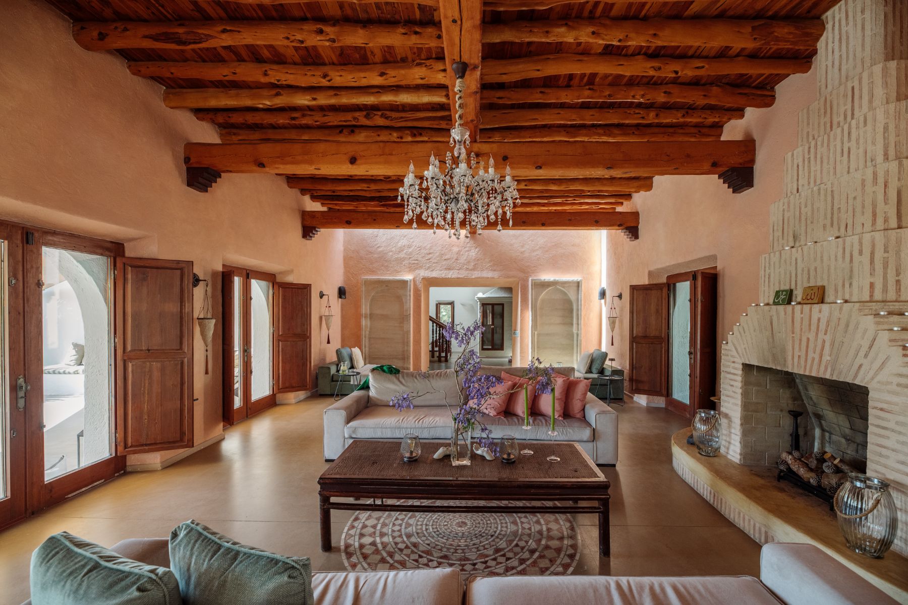Living room at Casa Sabena, Ibiza