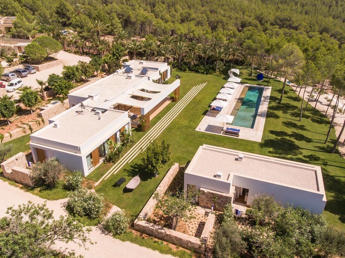 Aerial of Villa Xi, Ibiza