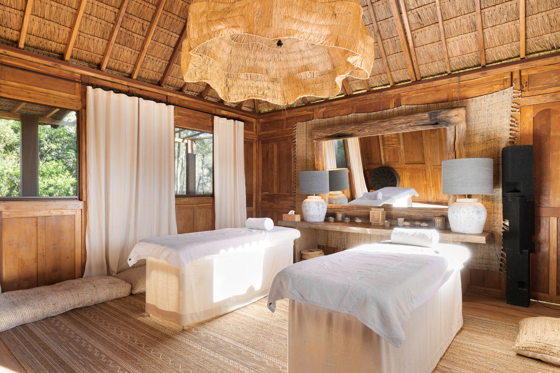 Treatment room at Villa Xi, Ibiza