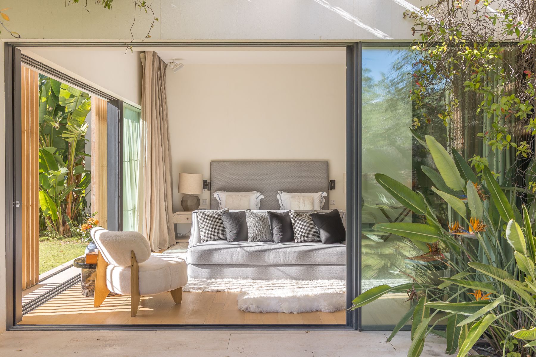 Master bedroom at Villa Xi, Ibiza