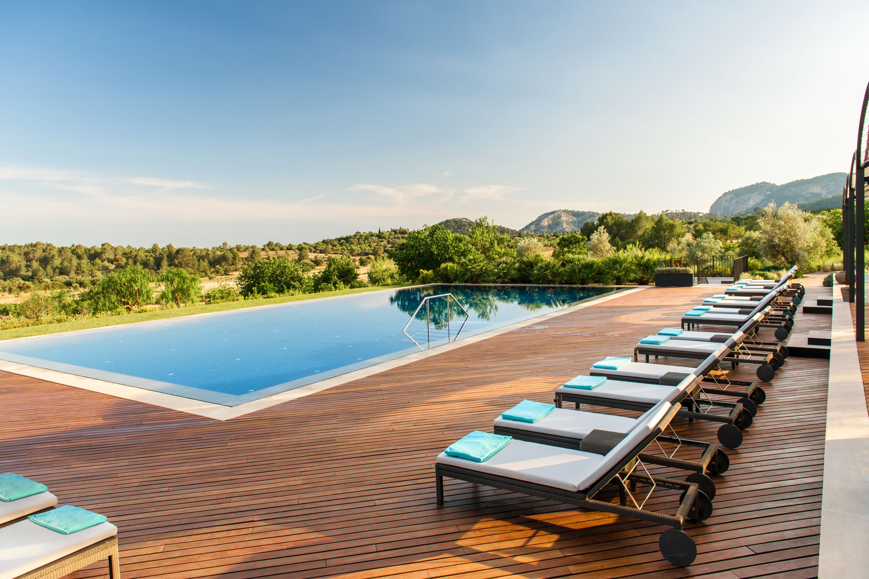 Swimming pool of Castell son Claret, Mallorca