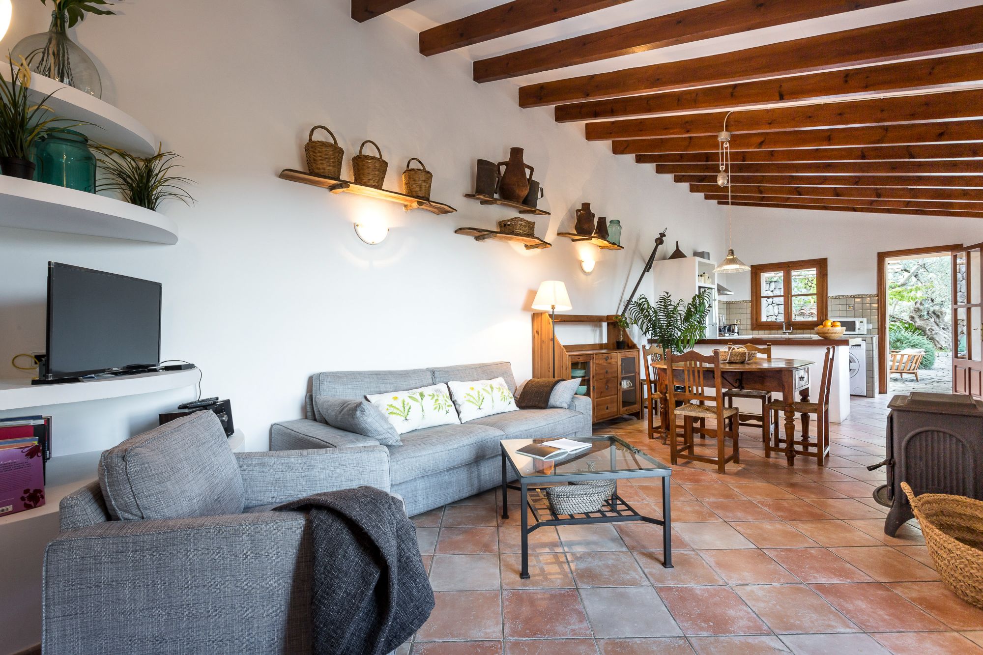Living area at Can Olivia