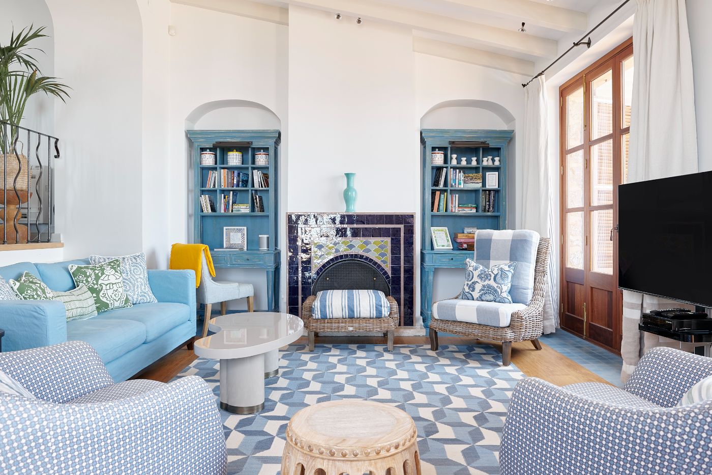 Living room at Casa Azul