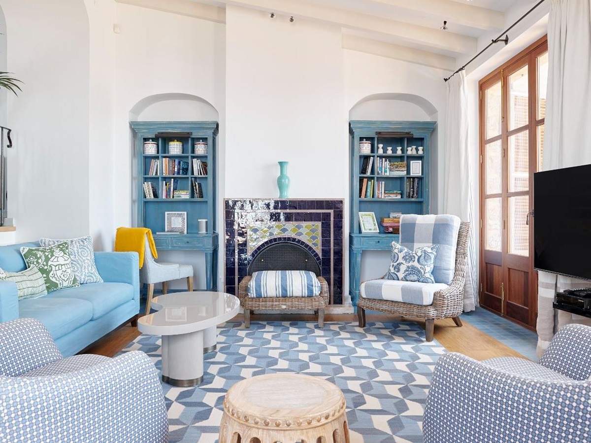 Living room at Casa Azul