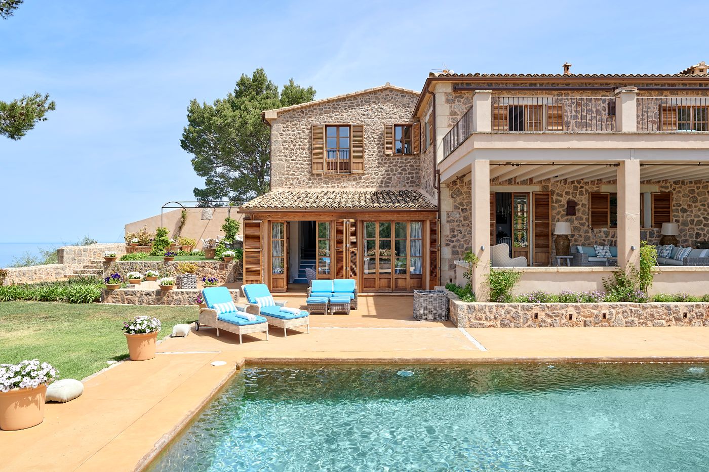 Pool and exterior view at Casa Azul