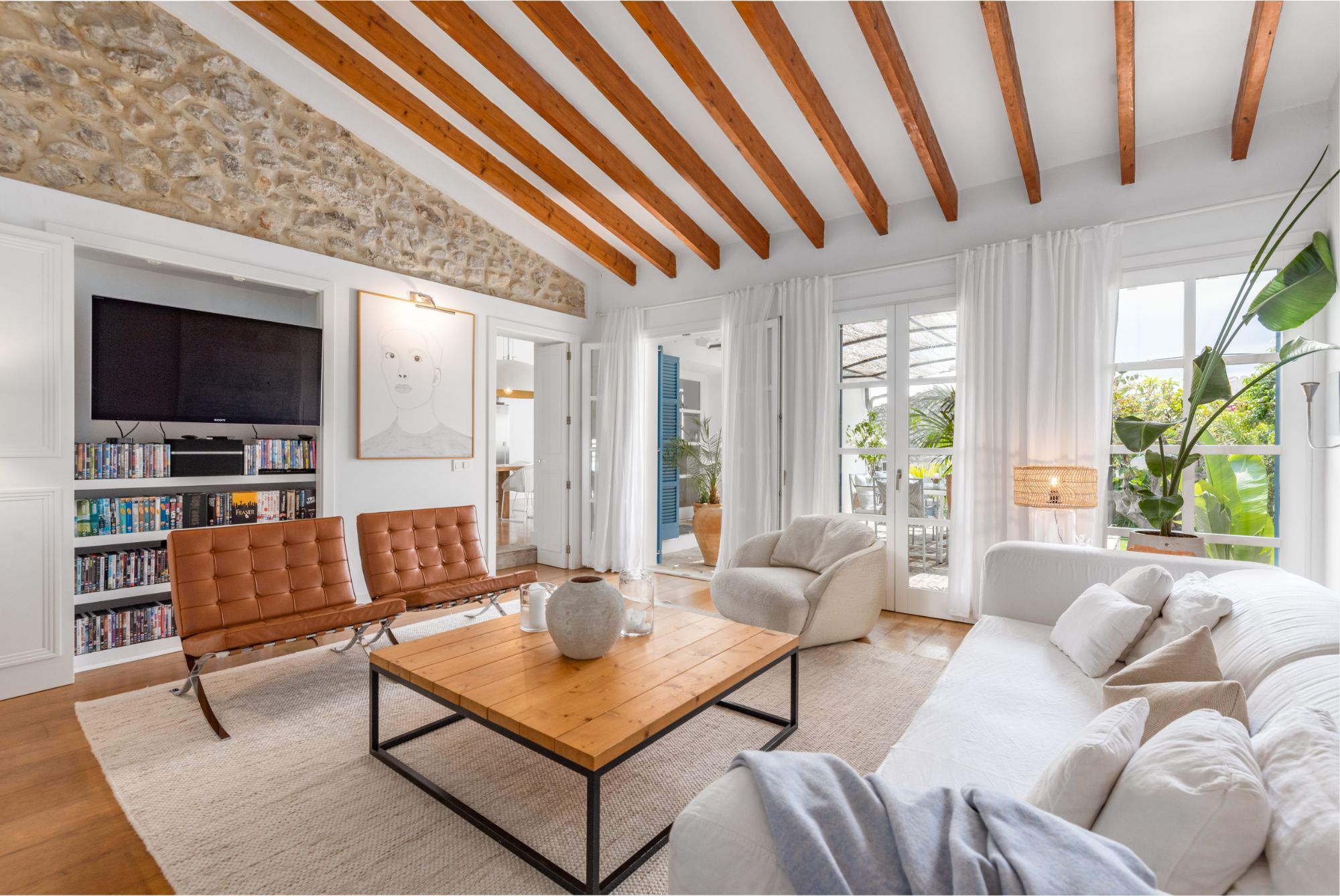 Living room at Casa Blanca