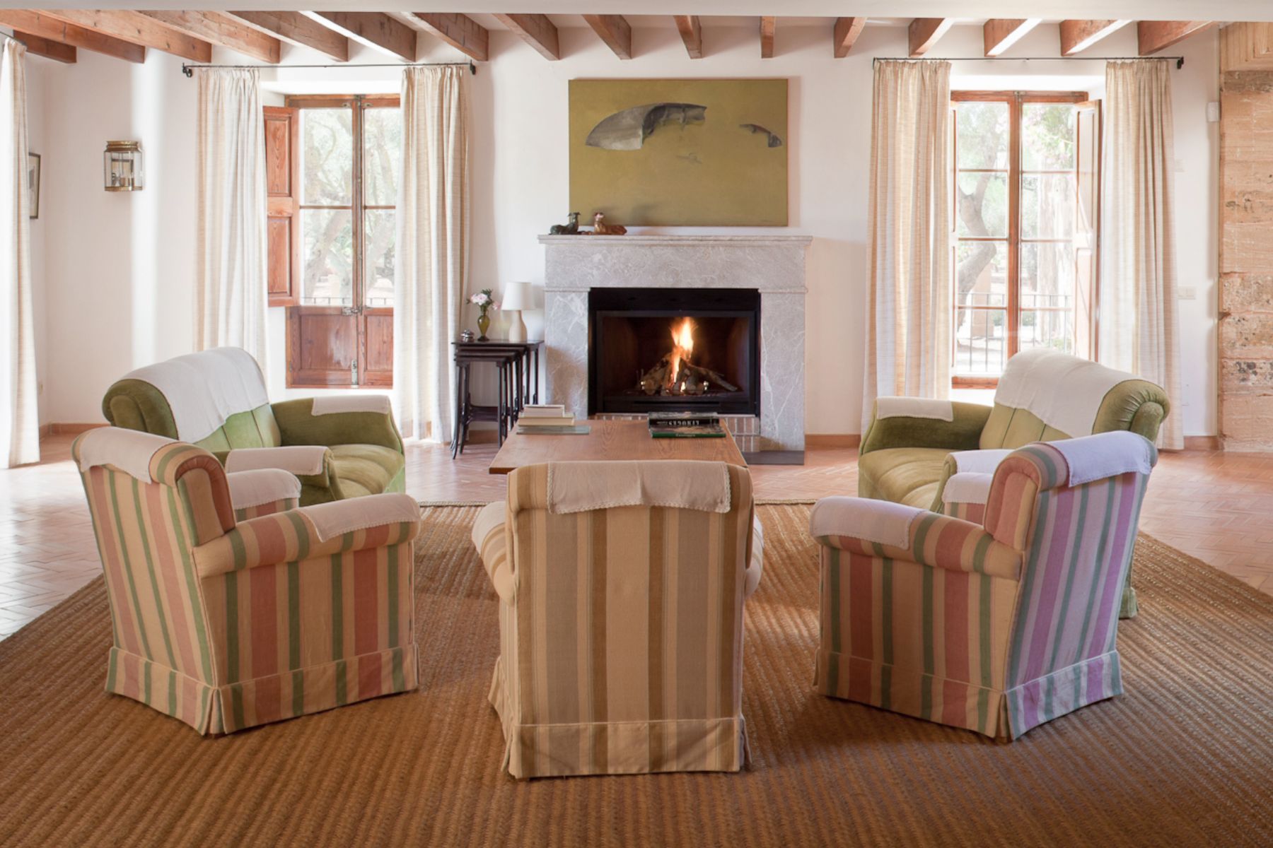 Living room at Casa Jardin Bella, Mallorca